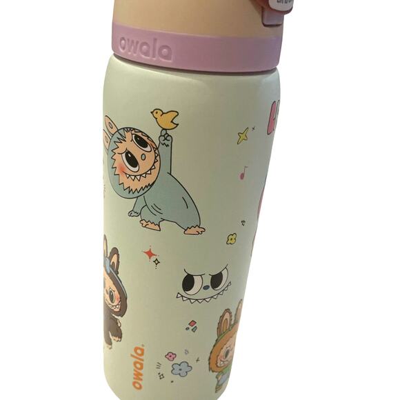 Owala 32oz Free Sip Water Stainless Steel Bottle Costal Mist Labubu New In Box! - Picture 1 of 7